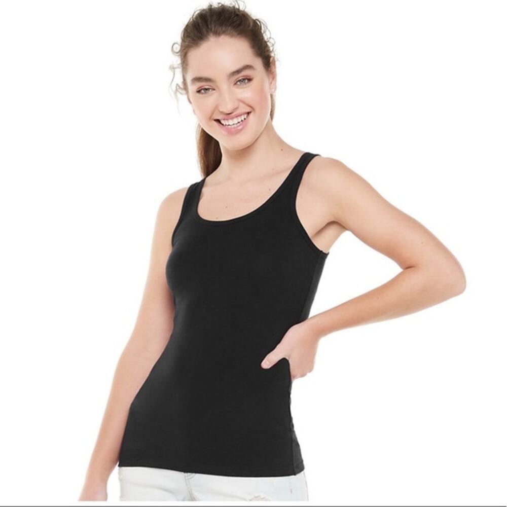 NWT New SO Black The Favorite Sleeveless Jersey Knit Tank Top Women's Size XXL